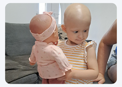 Lia a daganat elleni küzdelem ellenére sem egy bús kicsi lány.
